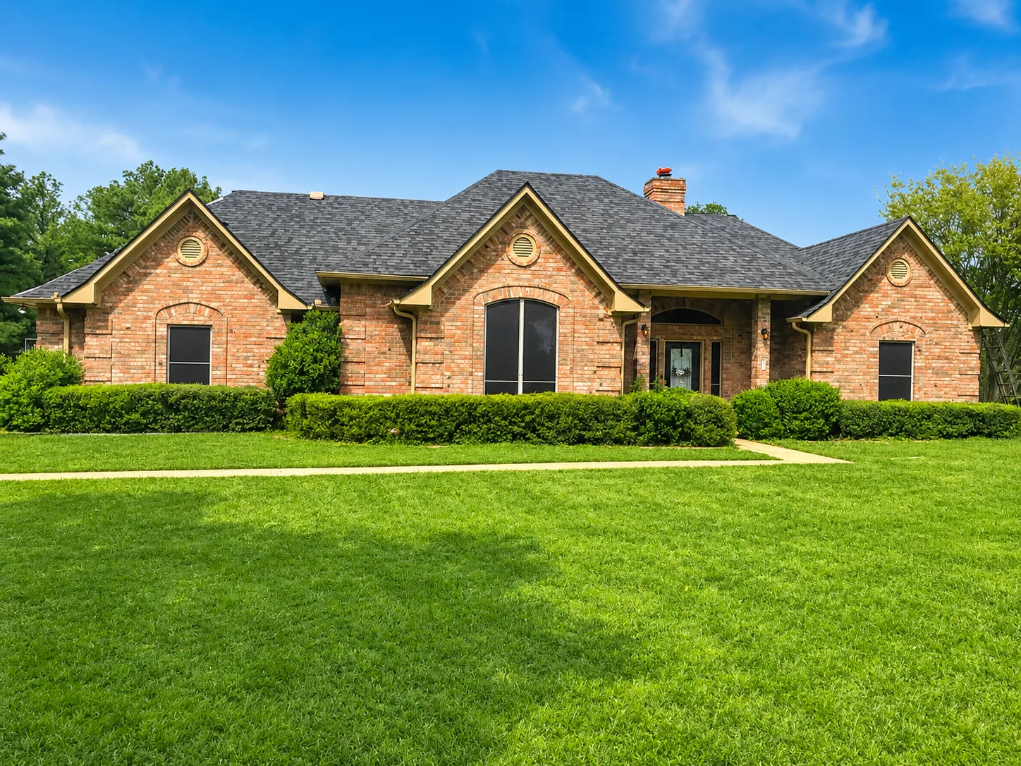 Completed roof repair, Tyler TX